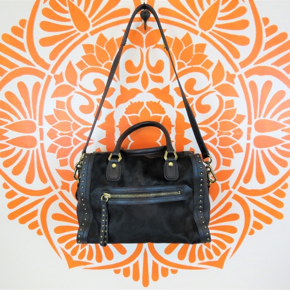 orYANY Handbags - OrYany Black Leather Cowhide Satchel Bag